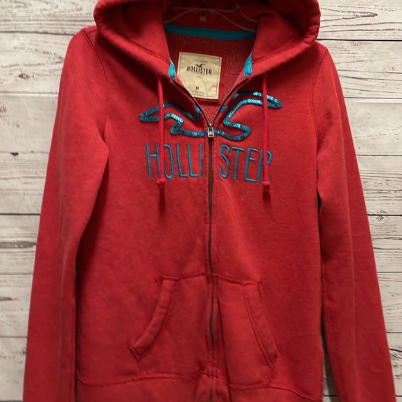 Hollister zip up hoodie jacket M - Picture 3 of 7